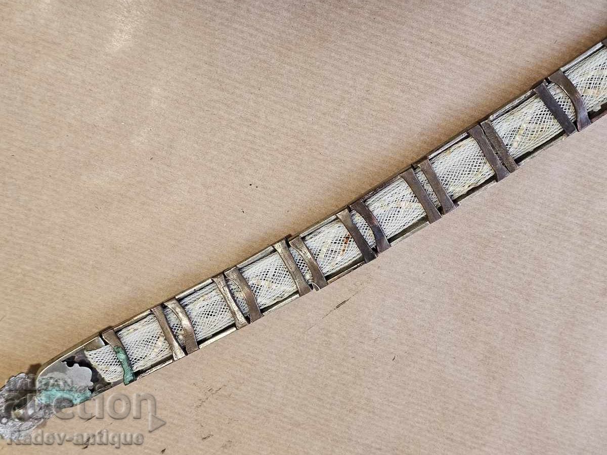 Revival Bulgarian Openwork Silver Belt Ethnography - 5