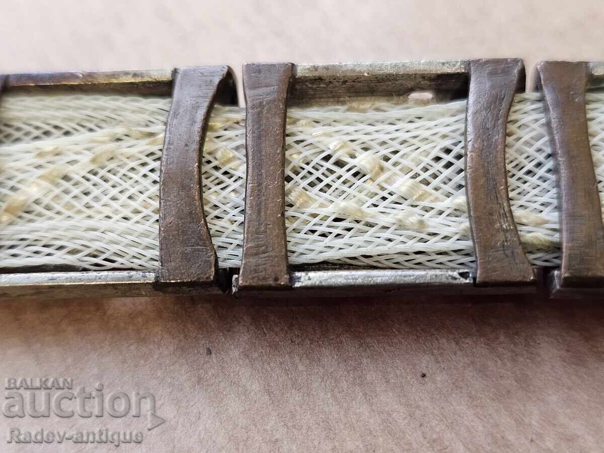 Revival Bulgarian Openwork Silver Belt Ethnography - 6