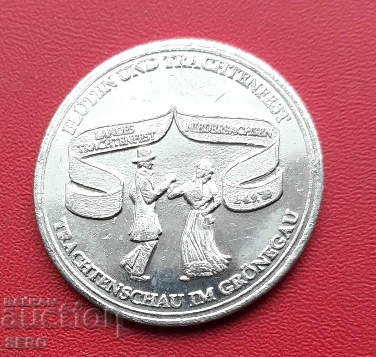 Μετάλλιο-Γερμανία-Σαξονία-πόλη Mele 1989