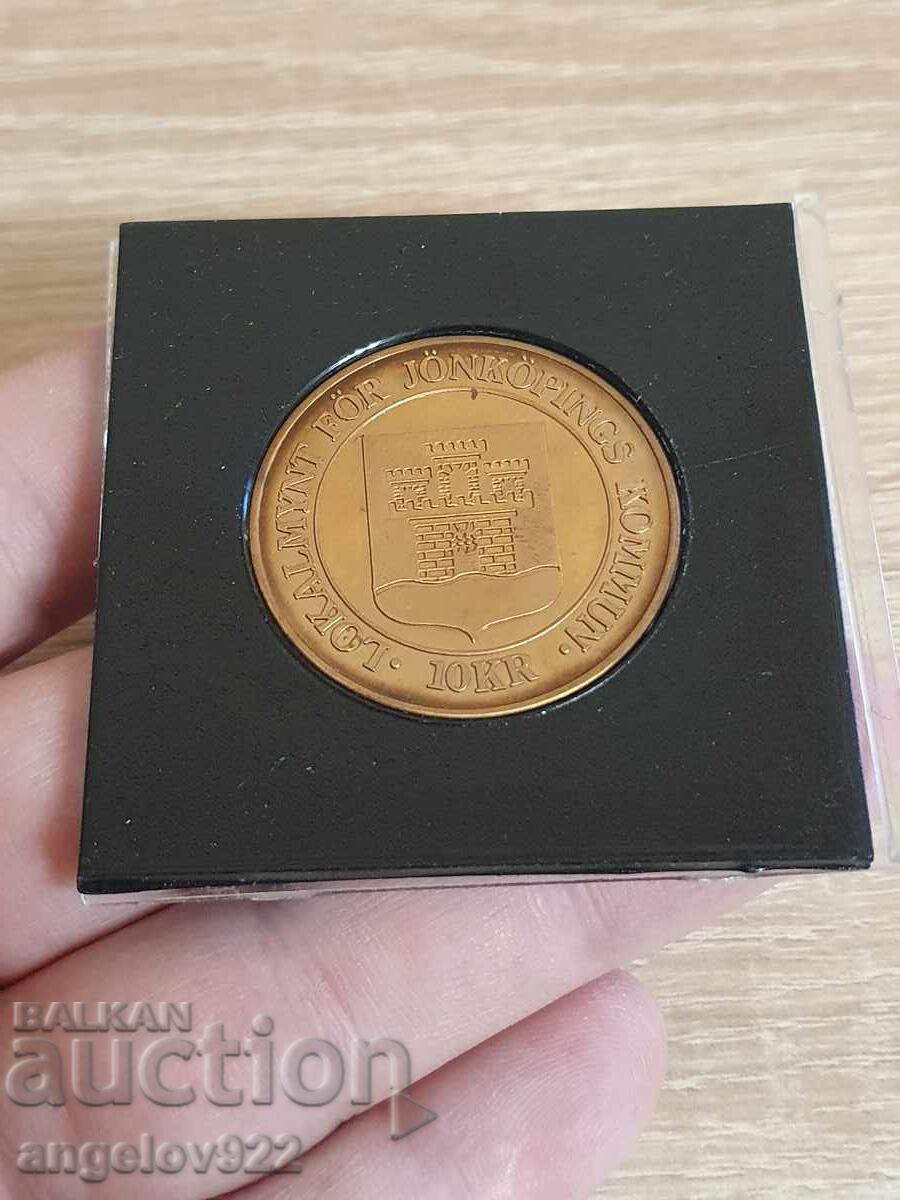 Шведска монета плакет с цена 0.01 лв. | € 0.01 Шведска монета плакет с цена 0.01 лв. | € 0.01