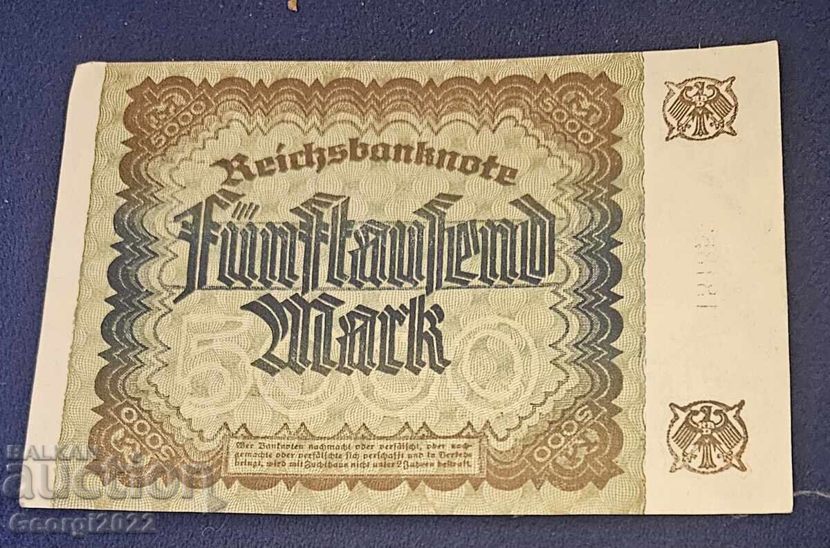 5000 Mark Banknote 1923