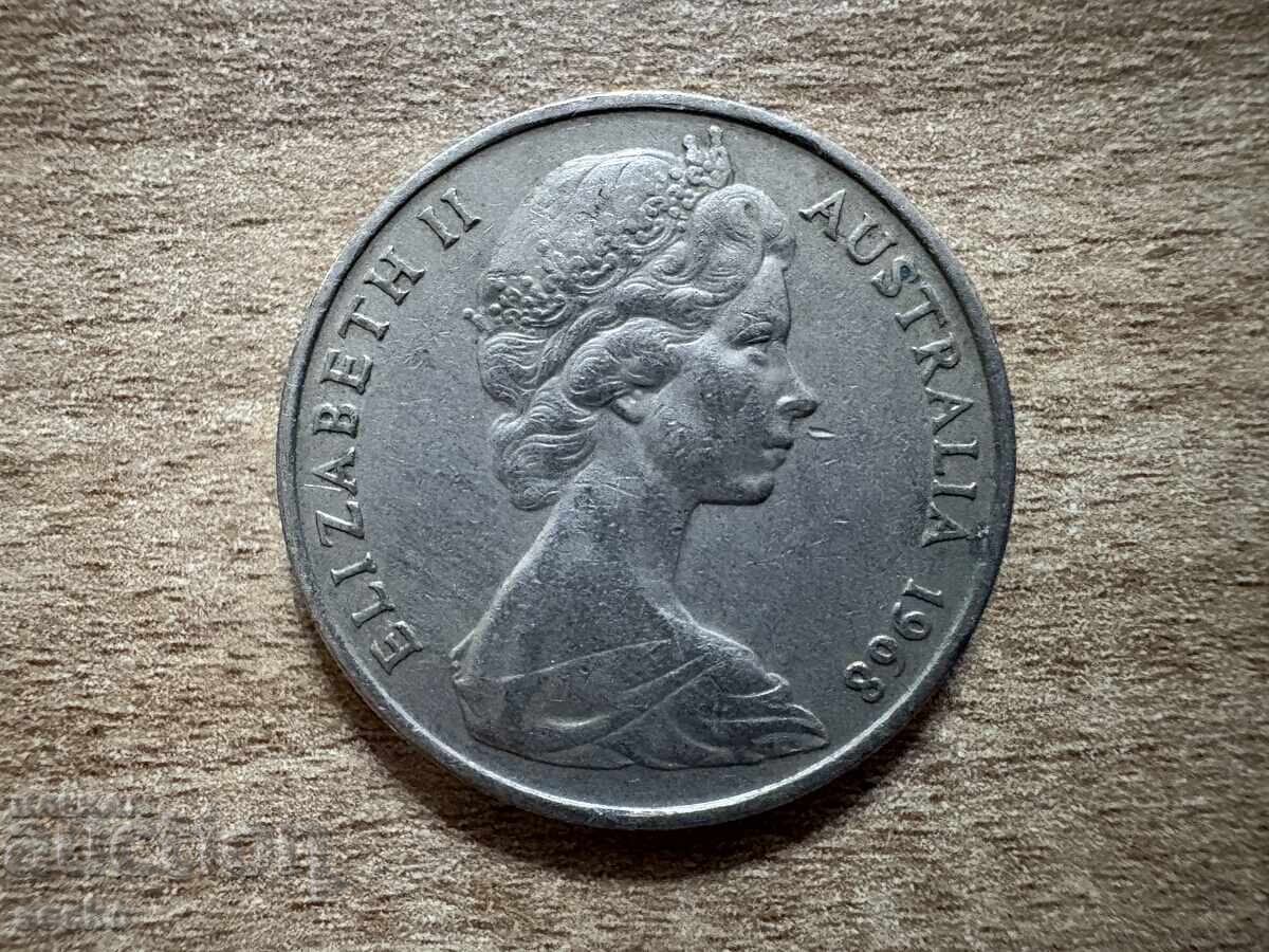 Австралия - 20 цента (1968) с цена 0.45 лв. | € 0.23 Австралия - 20 цента (1968) с цена 0.45 лв. | € 0.23