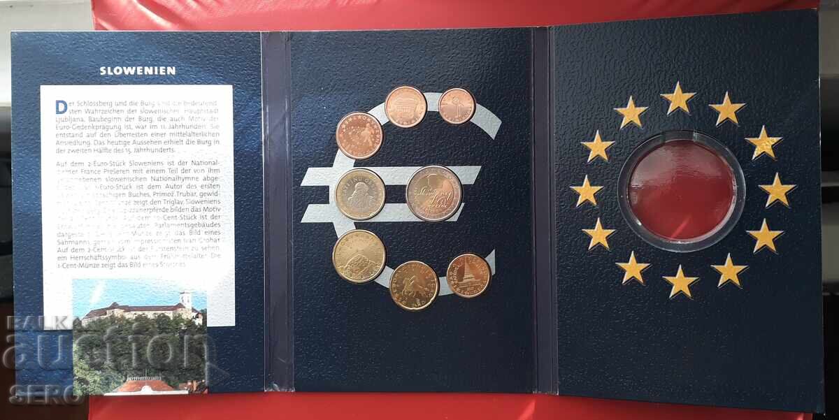 Slovenia SET 2007 din 8 euro monede - lipsește medalia cu preț 13.00 BGN | € 6.65