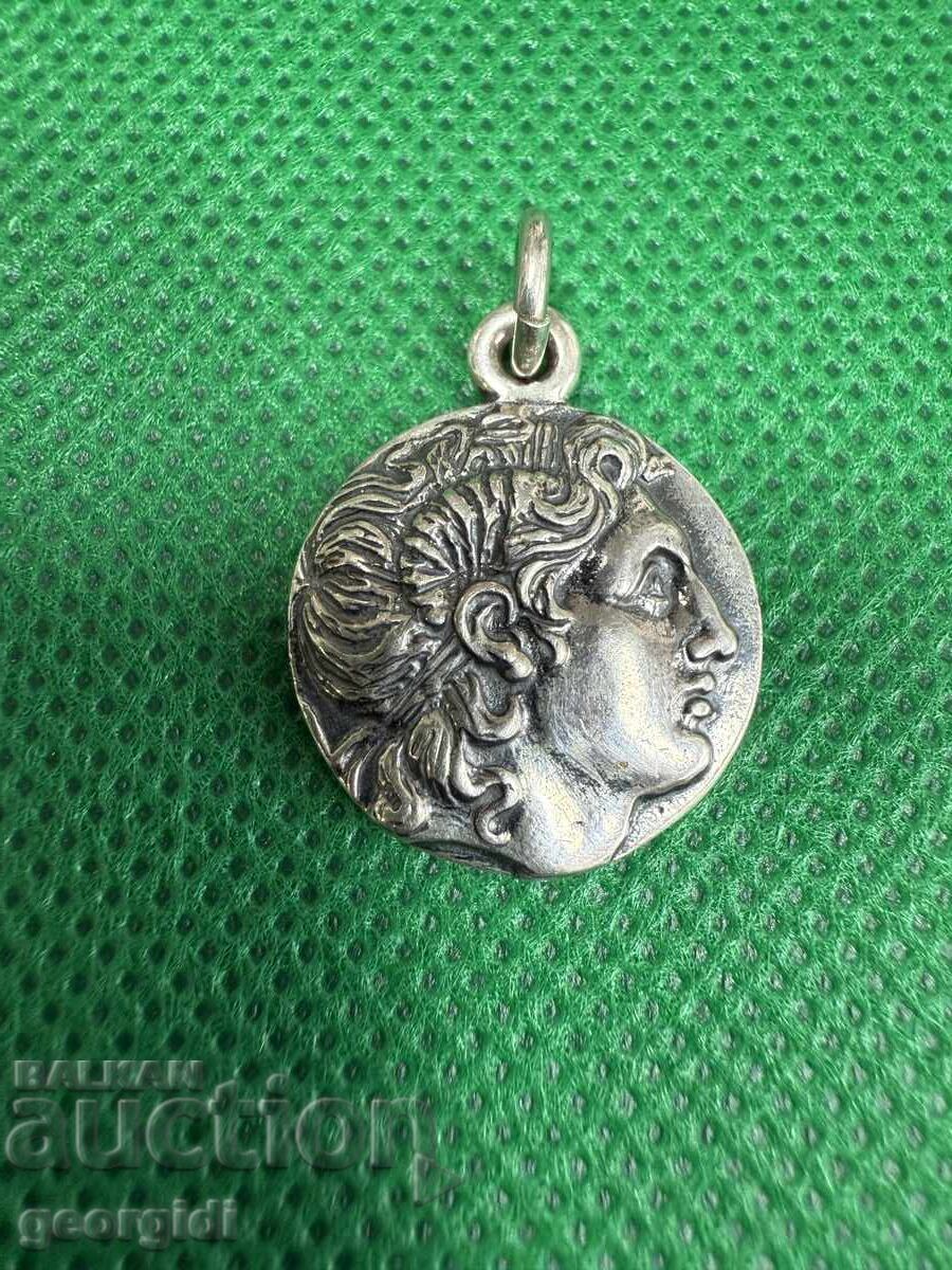 Pendant - Coin - Lysimachus Tetradrachm. No. 7653 with price 65.00 BGN | € 33.23 Pendant - Coin - Lysimachus Tetradrachm. No. 7653 with price 65.00 BGN | € 33.23
