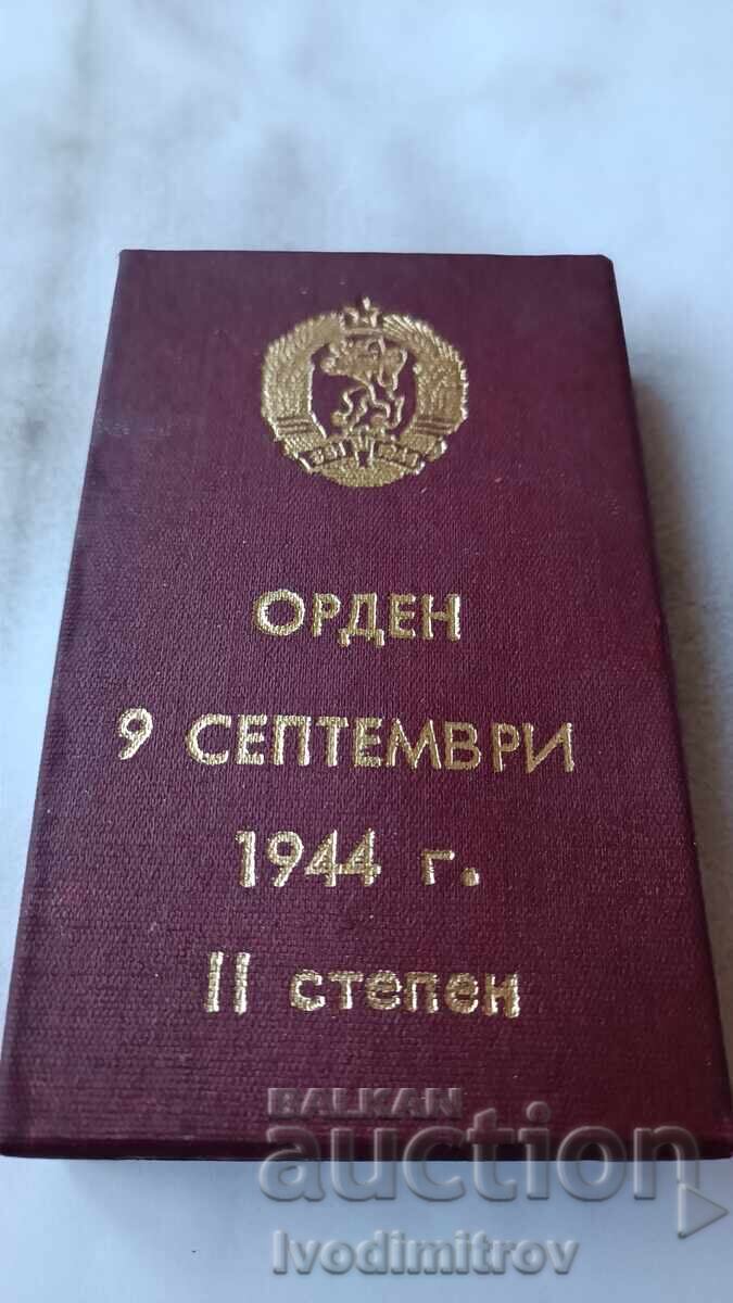 Delivery of Order of September 9th 1944, 2nd Class with Swords