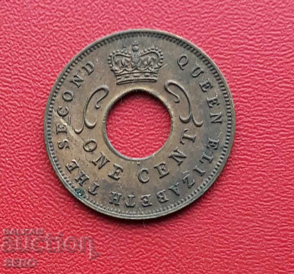 Британска източна Африка-1 цент 1962 с цена 2.01 лв. | € 1.03