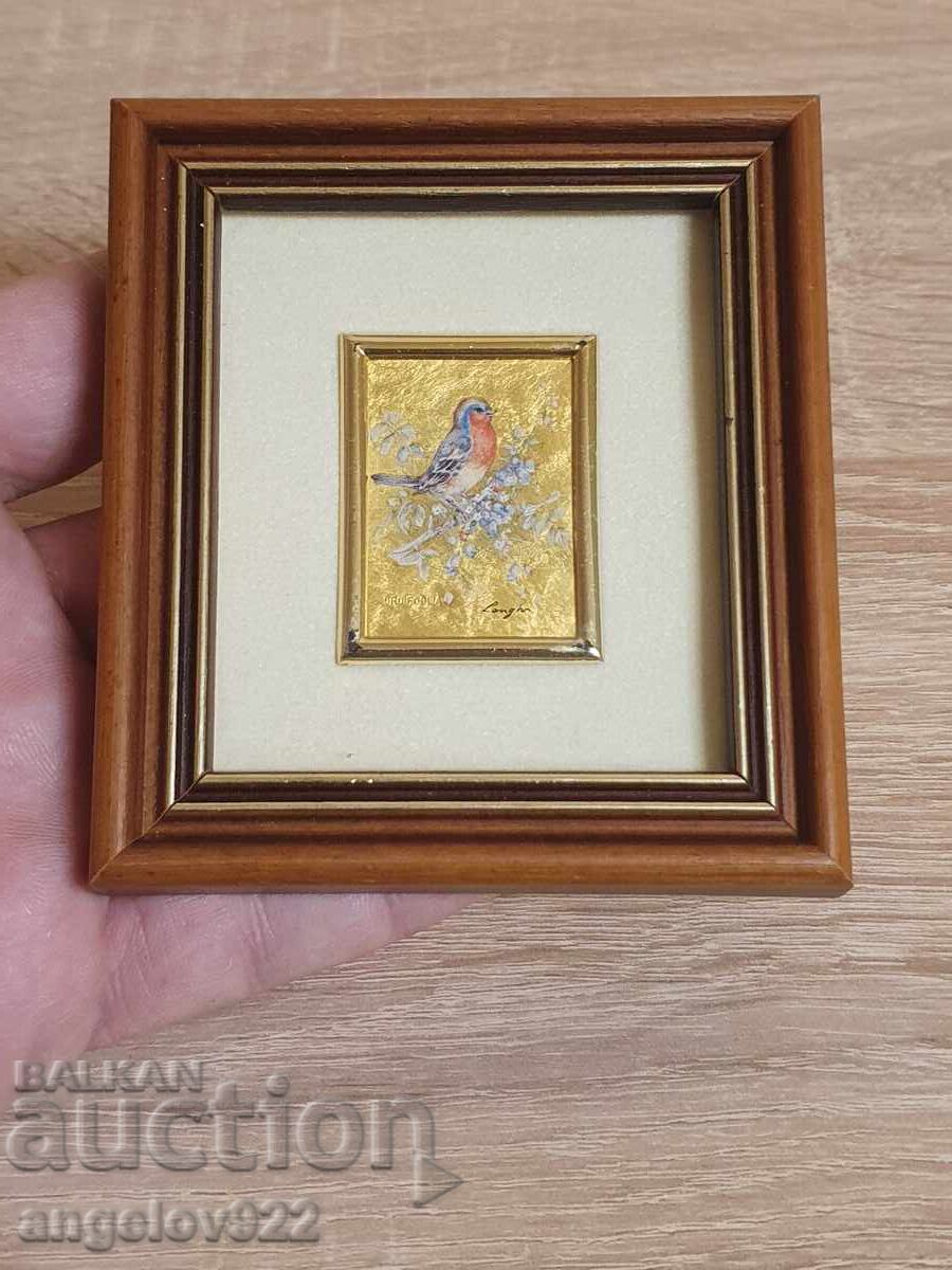 Λιθογραφία σε αυθεντικό φύλλο χρυσού 960 % 23 καρατίων!!! με τιμή 0.01 BGN | € 0.01 Λιθογραφία σε αυθεντικό φύλλο χρυσού 960 % 23 καρατίων!!! με τιμή 0.01 BGN | € 0.01