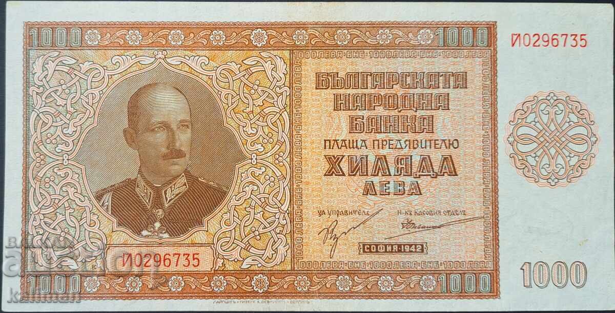 банкнота 1000 лева 1942 г.