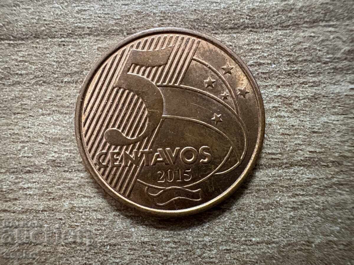 Бразилия - 5 сентавос (2015) Бразилия - 5 сентавос (2015)