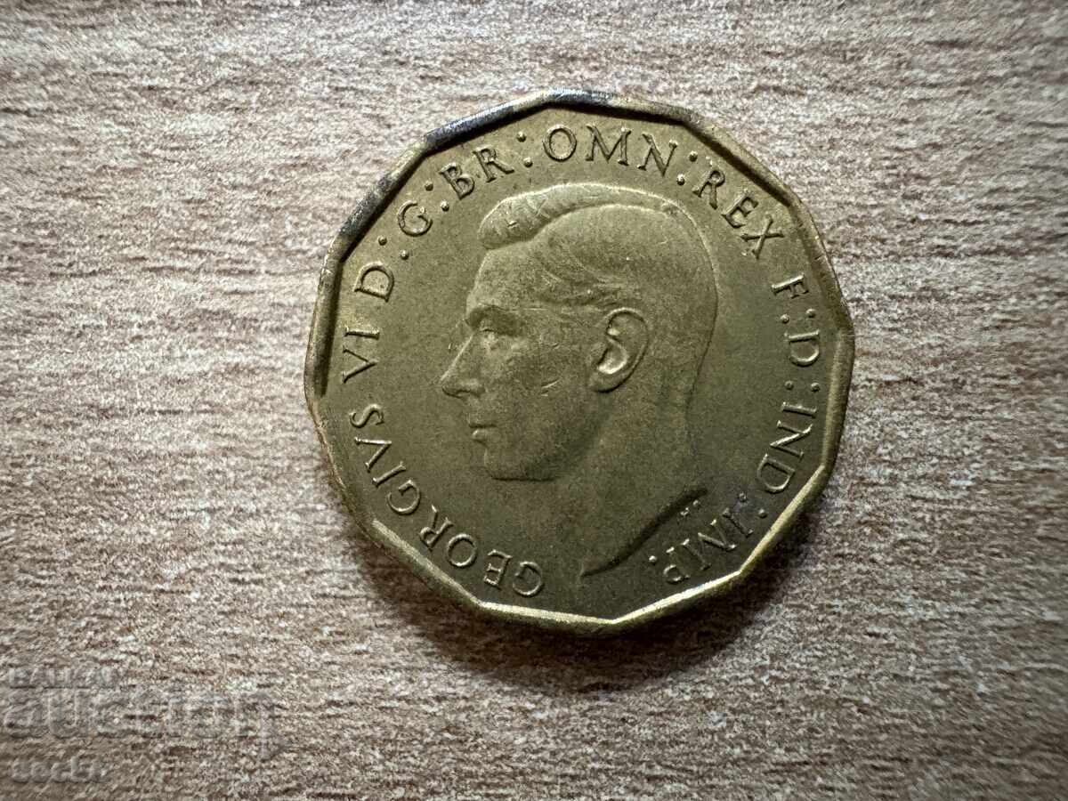 United Kingdom - 3 Pence (1944) with price 0.70 BGN | € 0.36 United Kingdom - 3 Pence (1944) with price 0.70 BGN | € 0.36