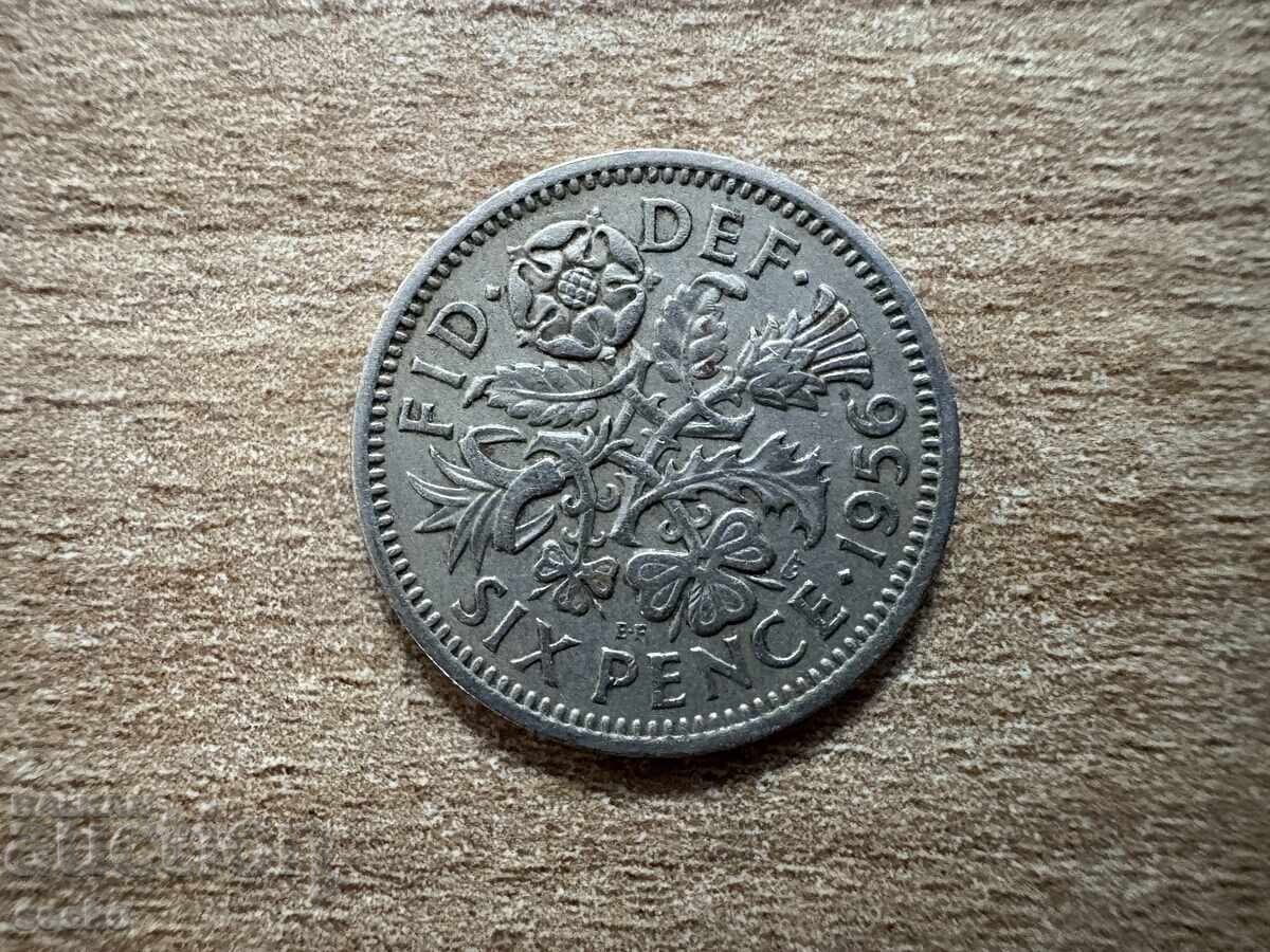 Великобритания - 6 пенса (1956) Великобритания - 6 пенса (1956)