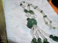 Beautiful necklace with natural stones and beads