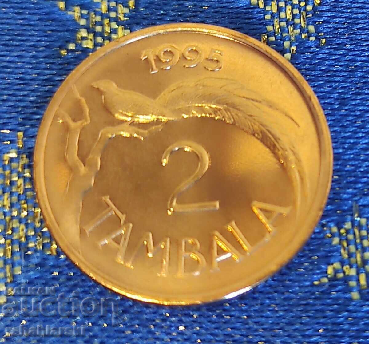 Malawi 2 Tambala coin, 1995