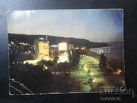 VARNA. Golden Sands - Night View, Old Postcard