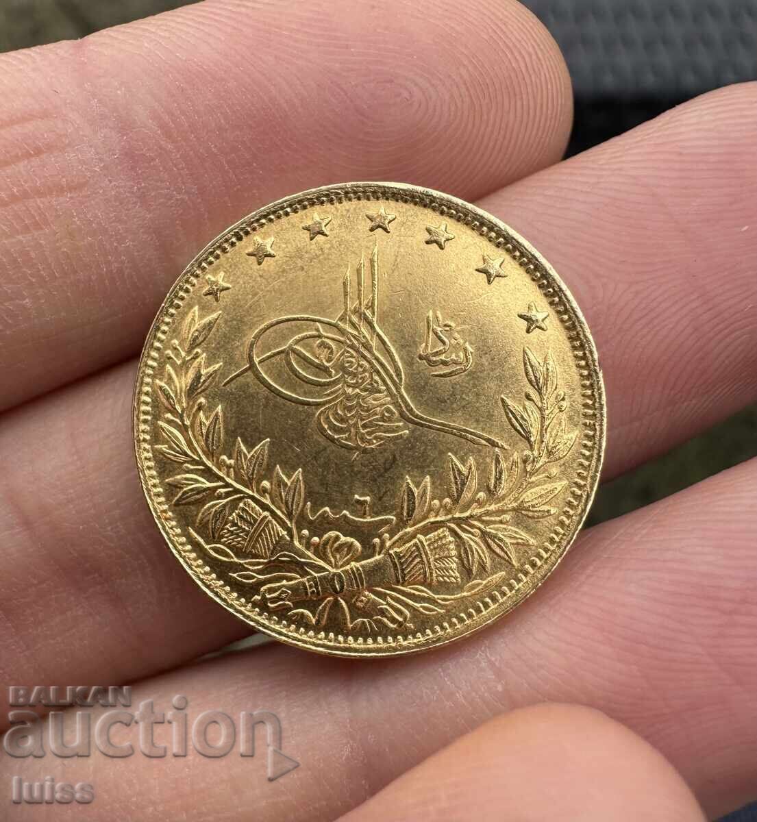 Gold Coin Turkish 100 Kurush 1914 (1327/6) Reshad with price 2999.99 BGN | € 1533.87