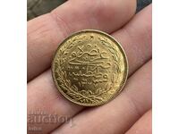 Gold Coin Turkish 100 Kurush 1914 (1327/6) Reshad
