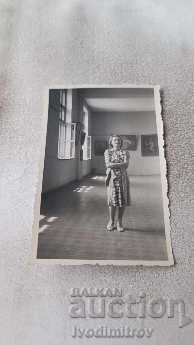 Photograph of a Female Artist in an Art Gallery 1938