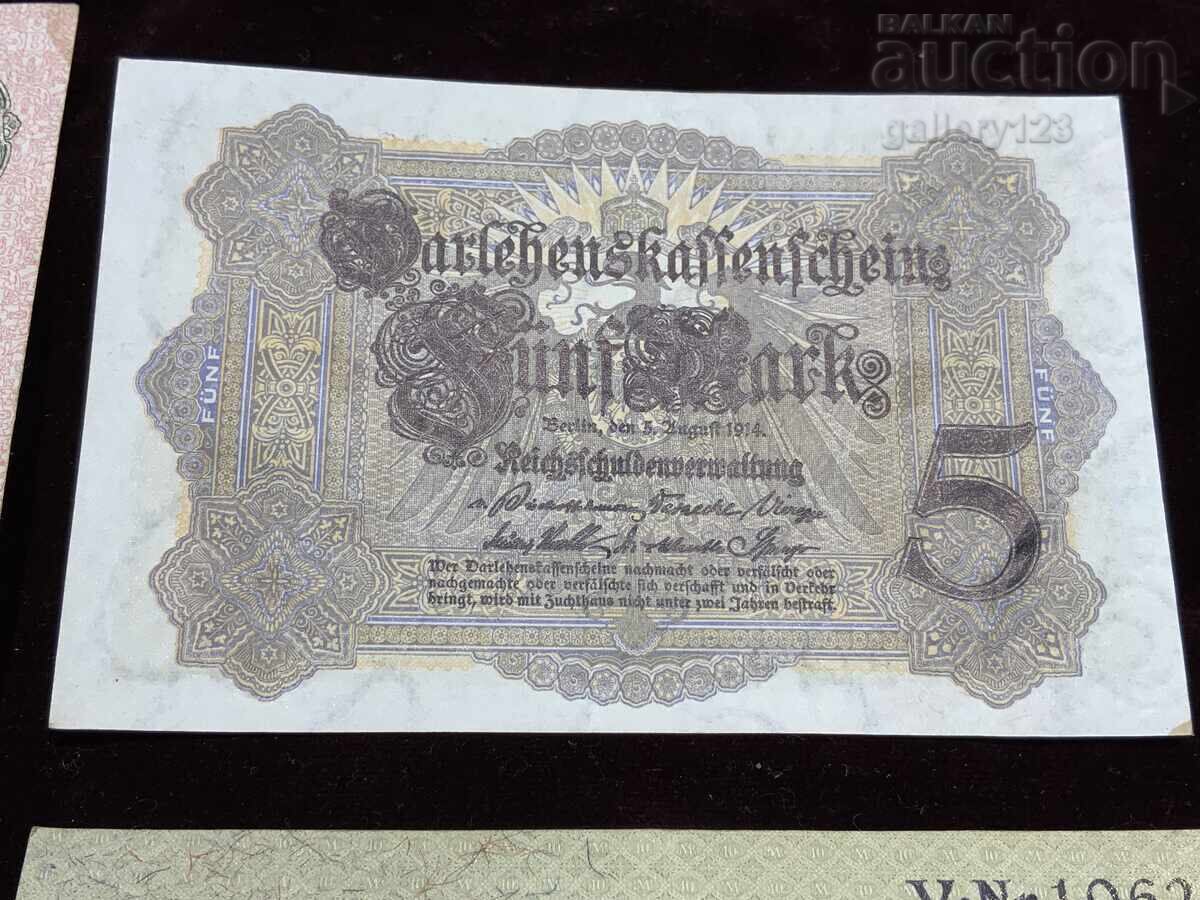 Lot of 4 old German banknotes - 6
