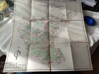 Hartă a acțiunilor de luptă ale detașamentului partizan Kărpacev