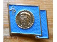 Пионерски знак "Млад Телмановец" - ГДР