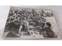 Photo of Brigadiers sitting for breakfast