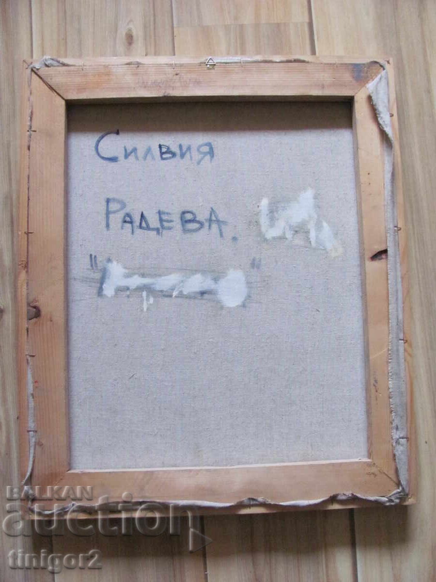 Frumoasă Pictură în ulei, pânză, artist Silvia Radeva, semnată - 5