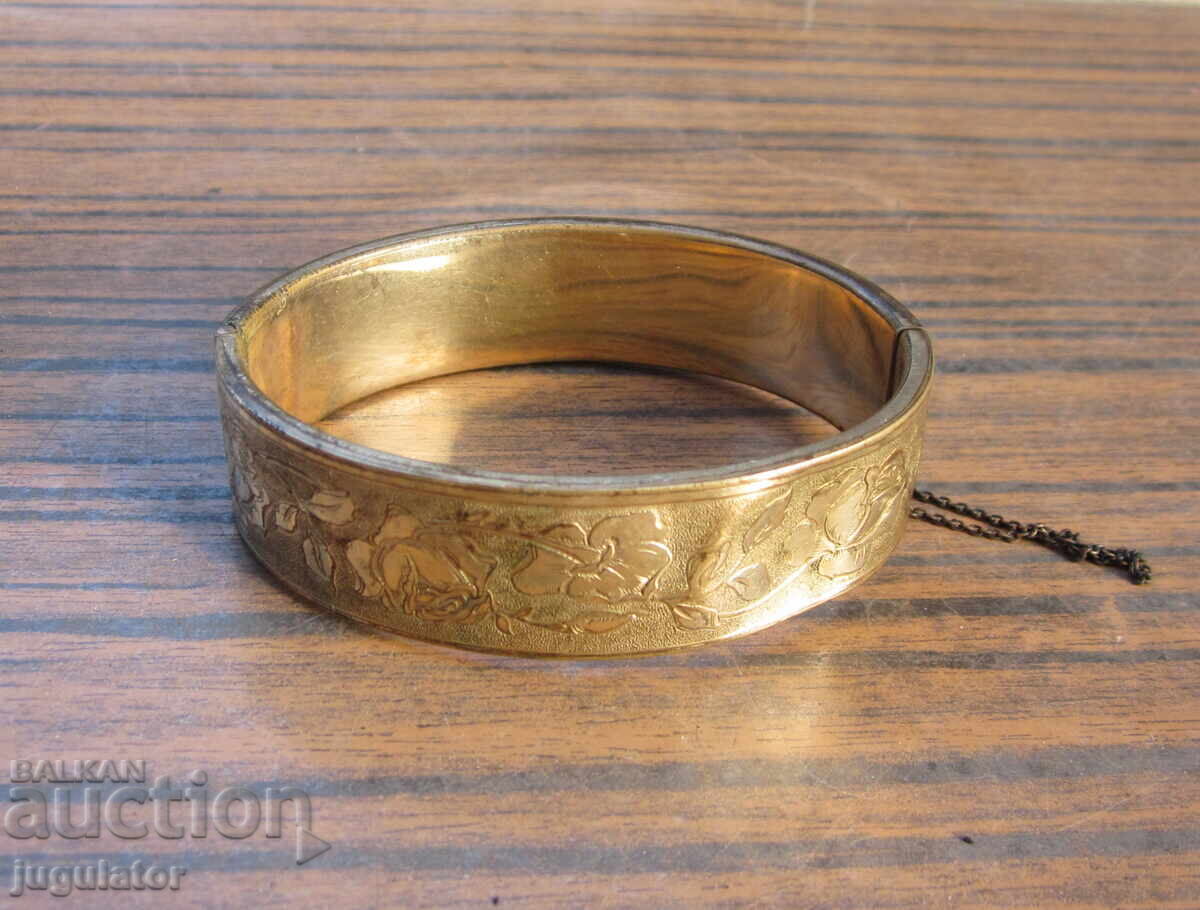 Antique Ladies' Gold-Plated Bracelet, Doublé, Marked Antique Ladies' Gold-Plated Bracelet, Doublé, Marked