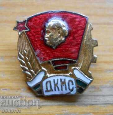 Old "DKMS" badge (bronze / enamel)