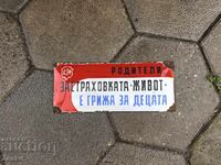 Placa veche emailata