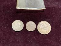 Lot 3 buc. 1,2,5 stotinki - 1912 godina - Regatul Bulgariei