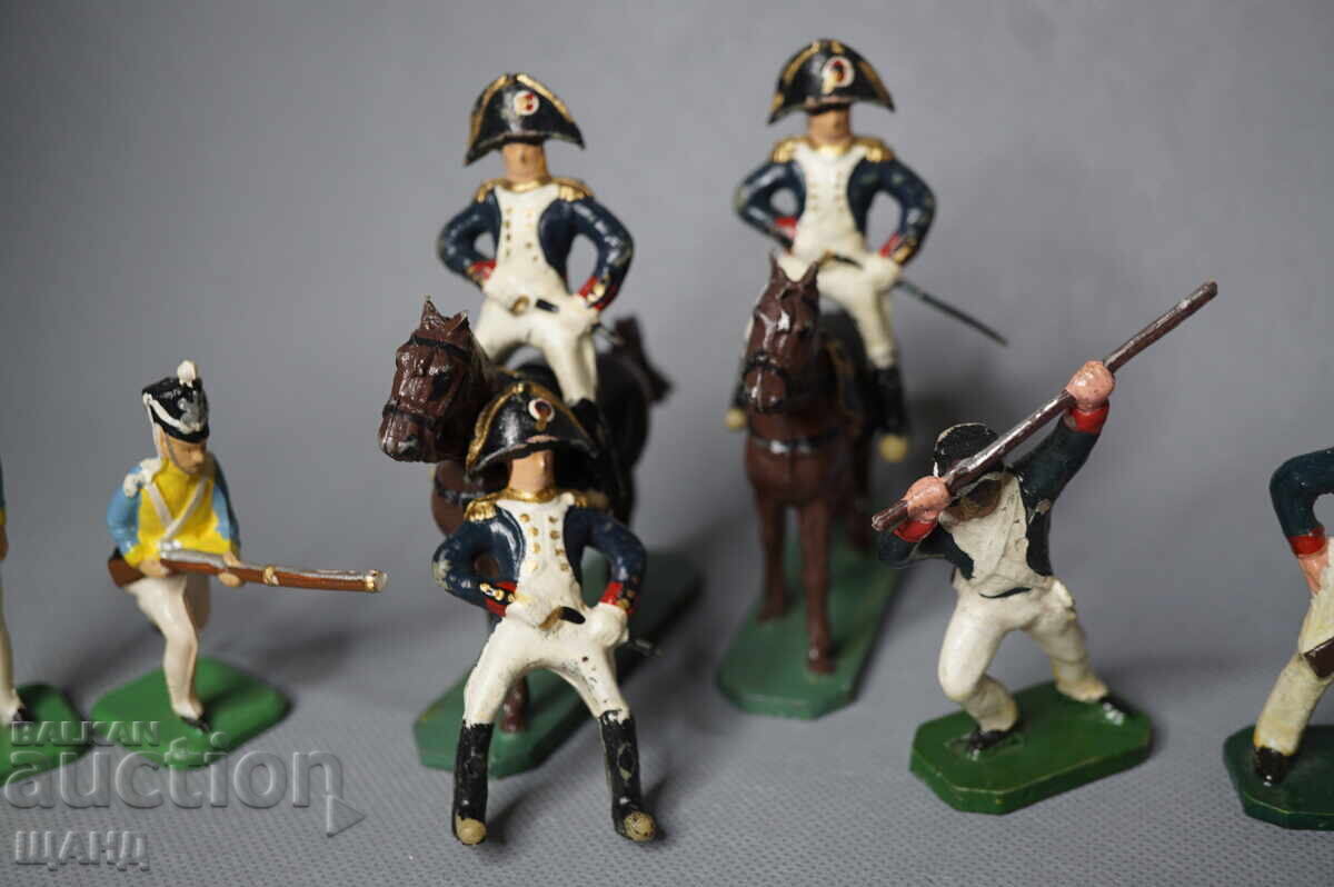 Livrarea Lot Figurine Vechi Jucării Soldați Napoleonieni Din Plastic