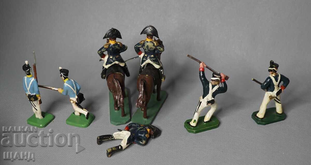 Lot Figurine Vechi Jucării Soldați Napoleonieni Din Plastic - 6