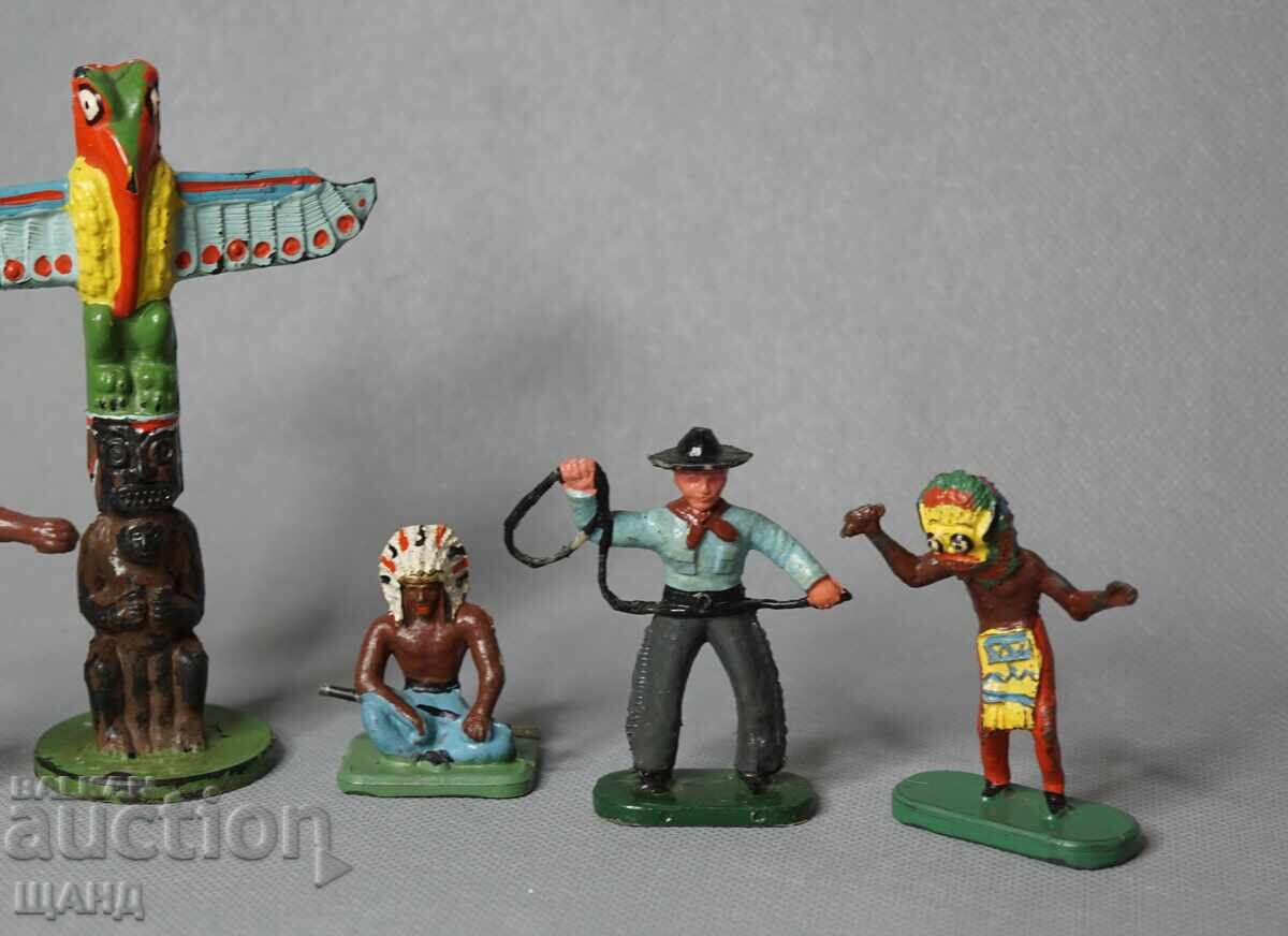 Old toy plastic figures: soldiers, Indians, cowboys with price 11.35 BGN | € 5.80