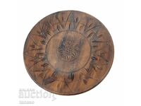 Παλιό κεραμικό εθνο πιάτο για τοίχο