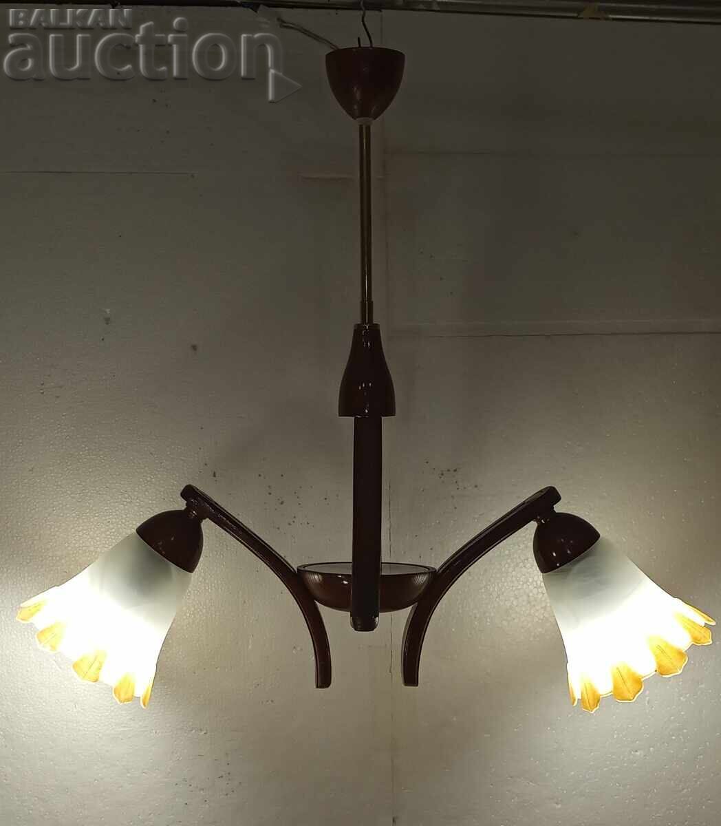 Abașur din lemn cu 2 sticle - 6