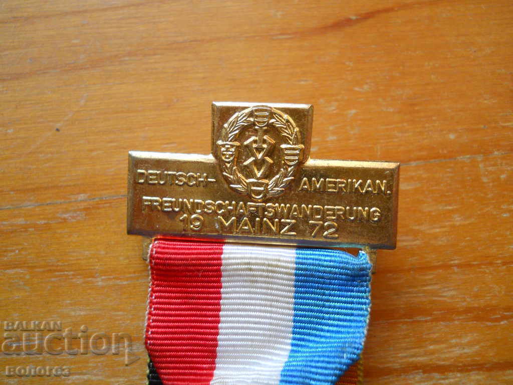 Δημοπρασία Μετάλλιο Διεθνούς Τουριστικής Εκστρατείας - Γερμανία 1972
