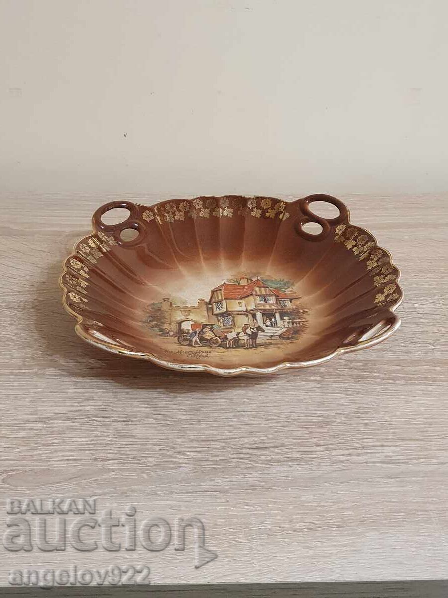 Auction  English porcelain fruit bowl Crown Devon