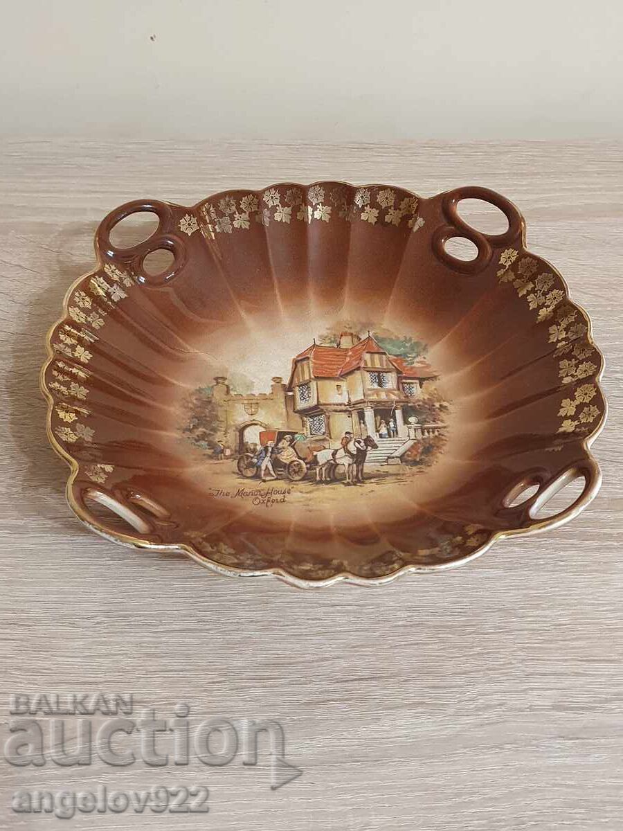 English porcelain fruit bowl Crown Devon - 5