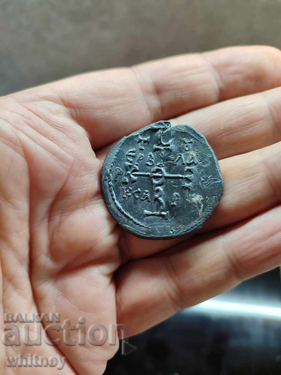 Delivery of Contemporary Replica of a Lead Seal of Khan Tervel