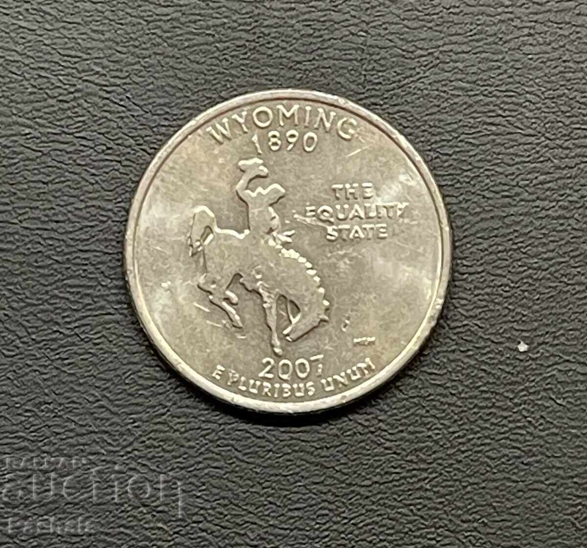 ΗΠΑ 25 σεντ 2007 WYOMING ΗΠΑ 25 σεντ 2007 WYOMING