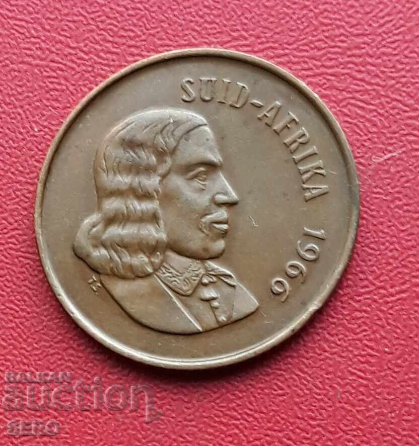 Южна Африка-2 цента 1966 с цена 0.61 лв. | € 0.31