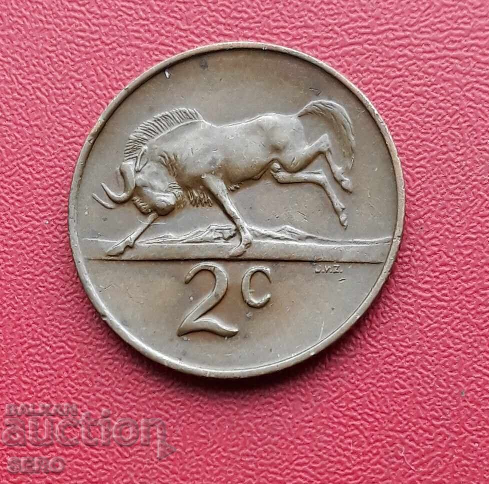 Южна Африка-2 цента 1966