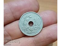 10 λεπτά Βελγίου 1927
