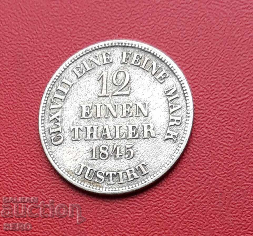 Germany-Saxony-Hanover-1/12 thaler 1845 B