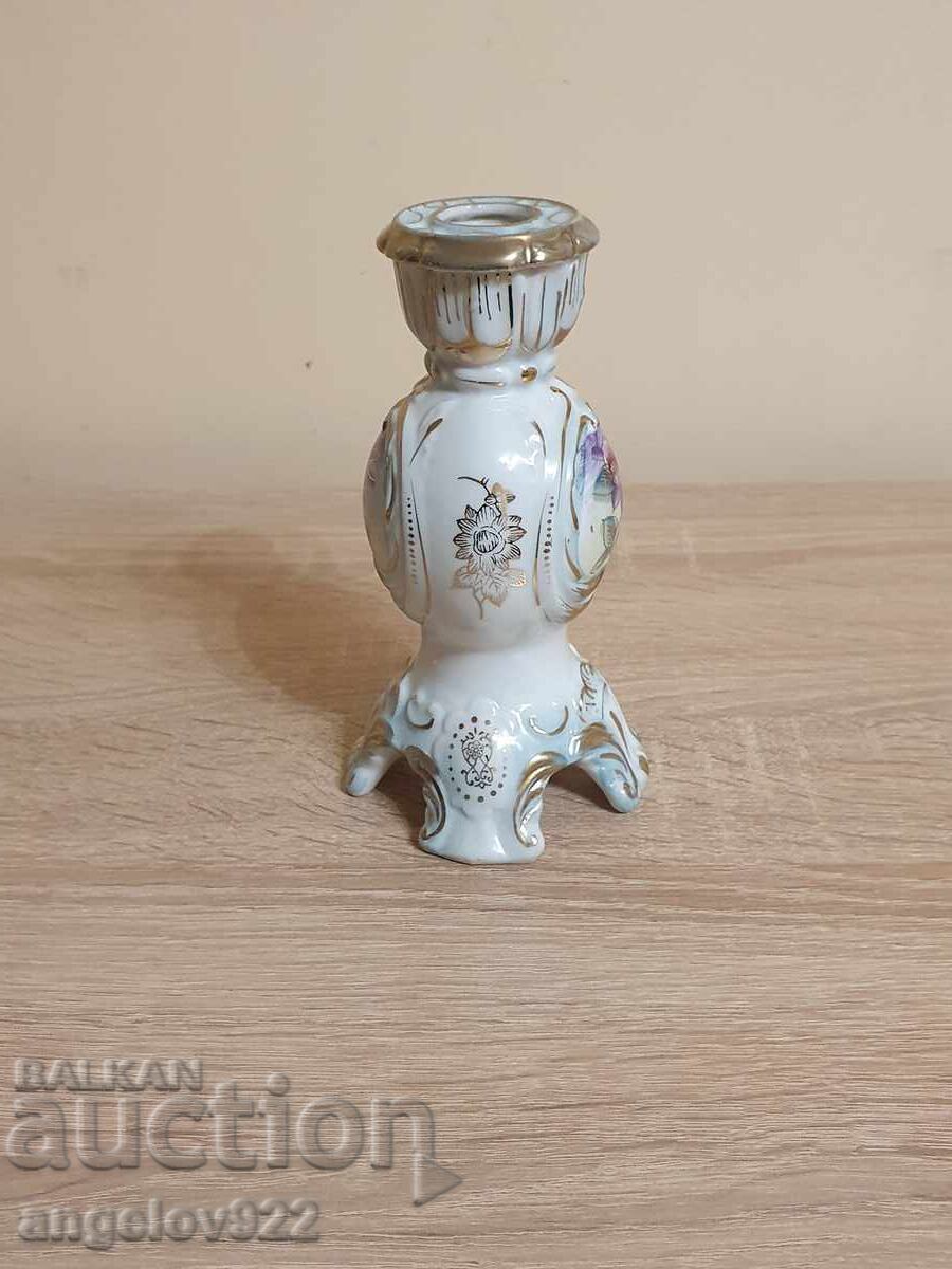 Auction  Beautiful porcelain candle holder IMPORT
