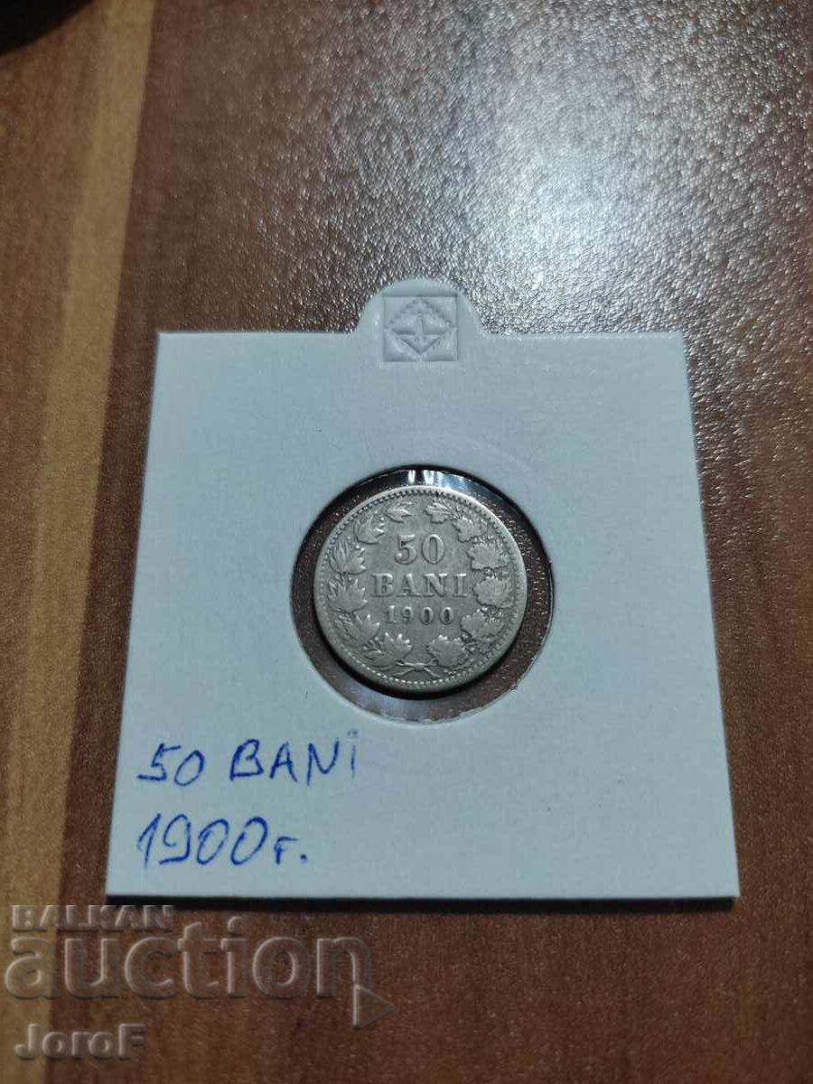 50 BANI Romania, silver 1900