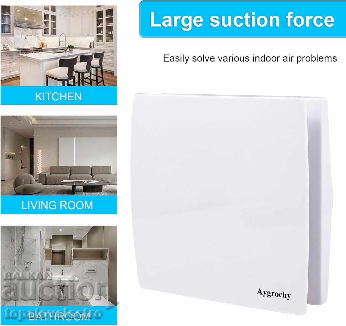 NOU! Ventilator pentru baie 150 mm – 20W absorbant silențios, 135 m/h cu preț 34.00 BGN | € 17.38