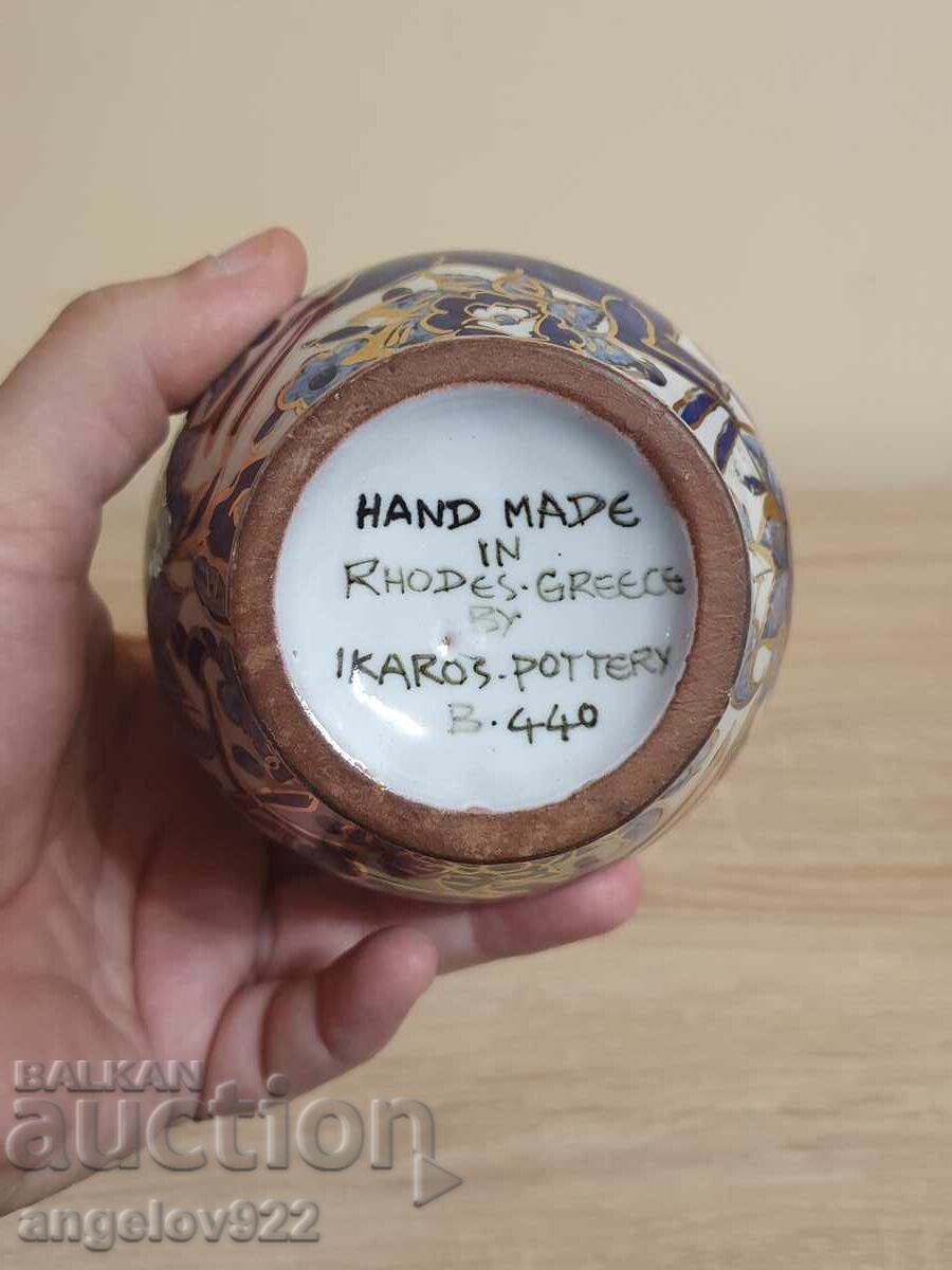 Handmade Greek ceramic vase!!! - 6