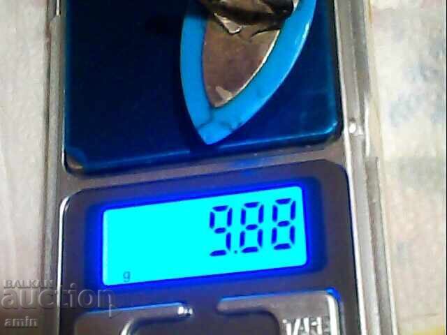 Доставка на стар среберн пръстен сес естествен камък т..........проба925