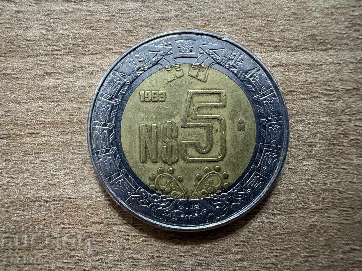 Mexico - 5 pesos (1993) Mexico - 5 pesos (1993)